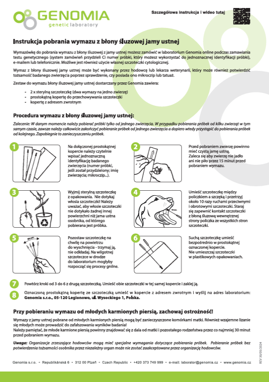 Instrukcja pobrania wymazu