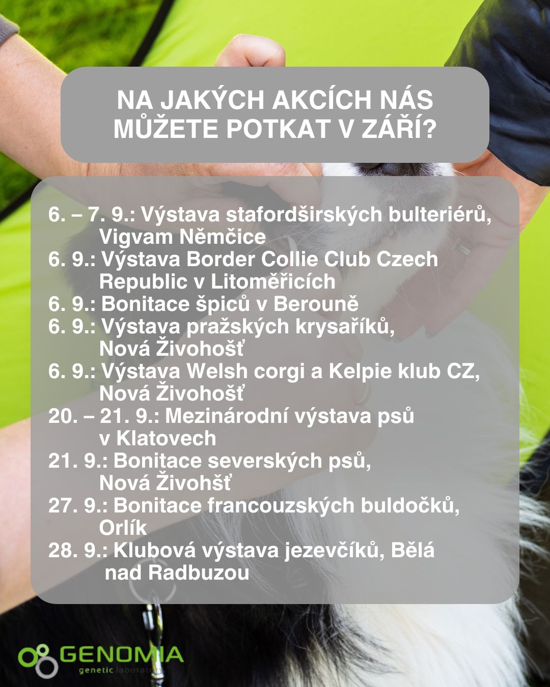 Účast laboratoře na akcích v září 2025